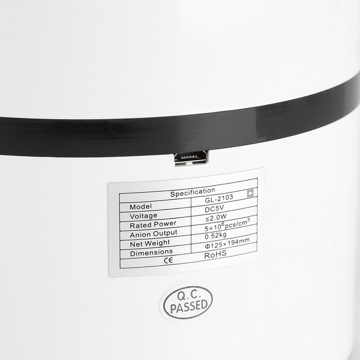 Desktop Anion Sterilization USB Air Purifier Cleaner Odor Smell Bacteria Remove with Filter