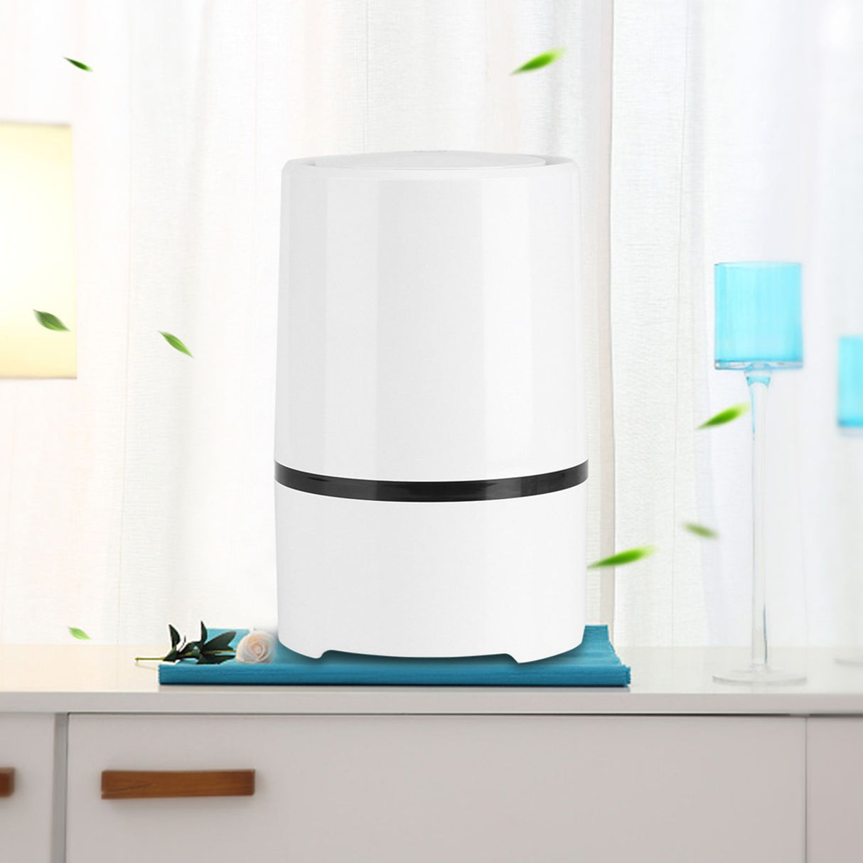 Desktop Anion Sterilization USB Air Purifier Cleaner Odor Smell Bacteria Remove with Filter