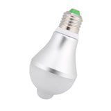 E27 5W PIR Infrared Auto Motion Sensor LED Light Lamp Bulb for Restroom Parking White 6500K - Top-Down View