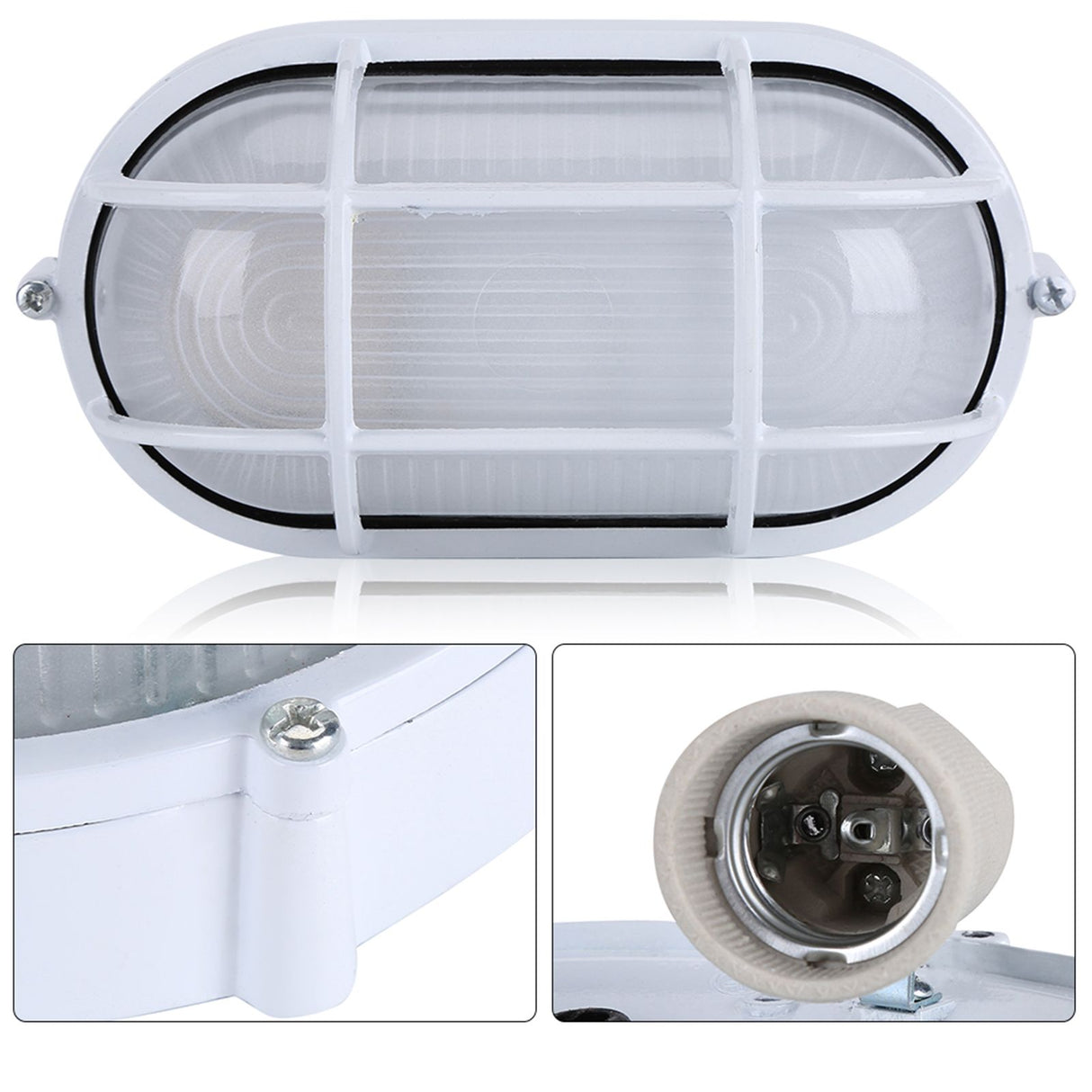 Oval Explosion Proof Vaporproof Sauna Steam Room Light Lampshade Guard