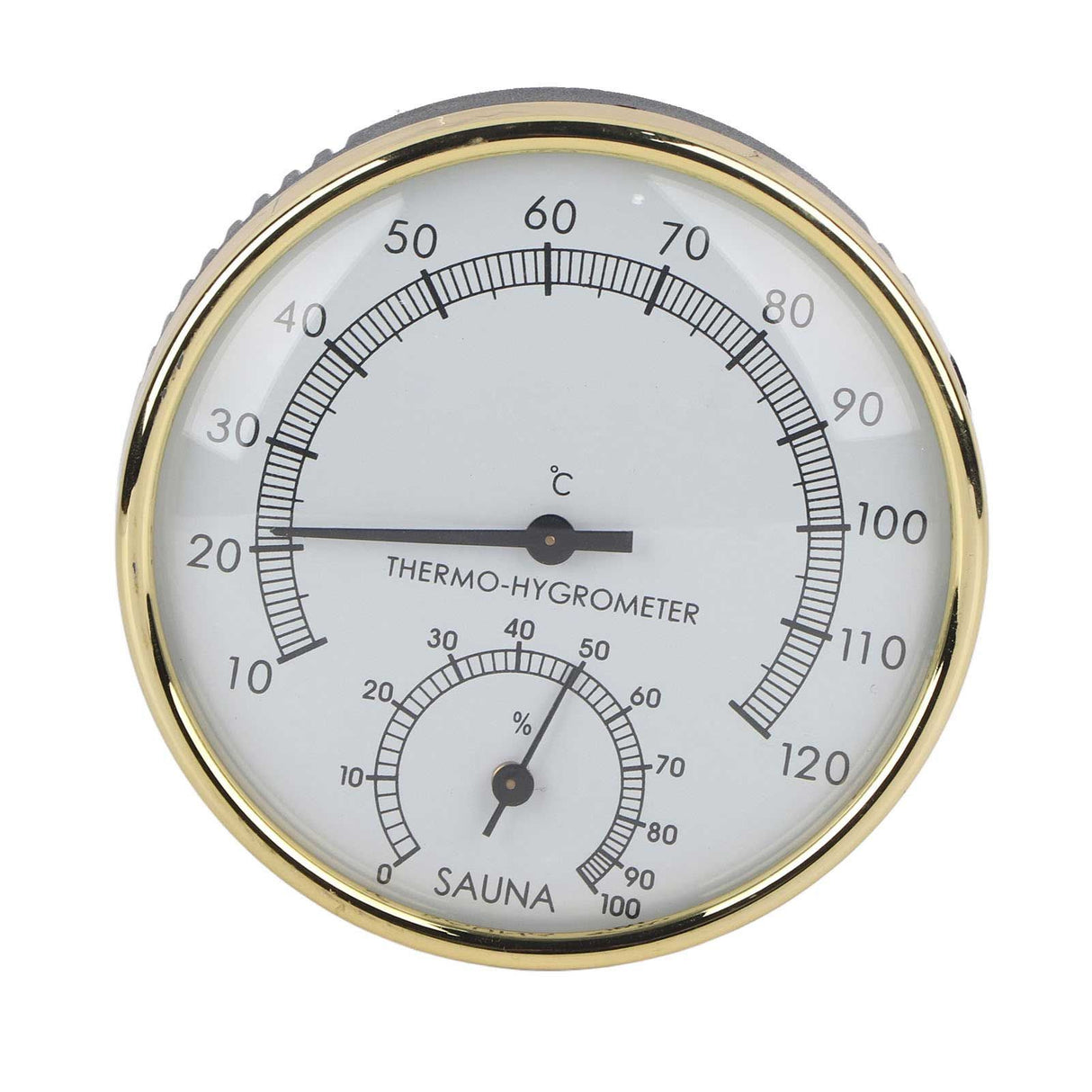 Metal Dial Indoor Thermometer Hygrometer Hygro thermometer Sauna Room Accessory