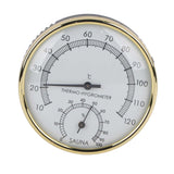 Metal Dial Indoor Thermometer Hygrometer Hygro thermometer Sauna Room Accessory