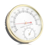 Metal Dial Indoor Thermometer Hygrometer Hygro thermometer Sauna Room Accessory - Top-Down View