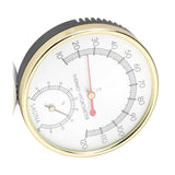 Metal Dial Indoor Thermometer Hygrometer Hygro thermometer Sauna Room Accessory - Close-Up Angle