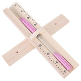 15 Minutes Sauna Room Sand Clock Glass Timer WallMounted Wooden Hourglass with Pink Sands