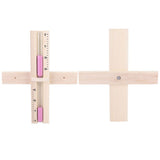 15 Minutes Sauna Room Sand Clock Glass Timer WallMounted Wooden Hourglass with Pink Sands
