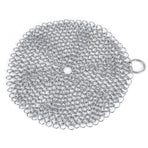 Stainless Steel Chainmail Scrubber Rust Proof Scraper Cleaner for Cast Iron Pan Pot Cookware