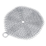Stainless Steel Chainmail Scrubber Rust Proof Scraper Cleaner for Cast Iron Pan Pot Cookware