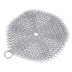 Stainless Steel Chainmail Scrubber Rust Proof Scraper Cleaner for Cast Iron Pan Pot Cookware