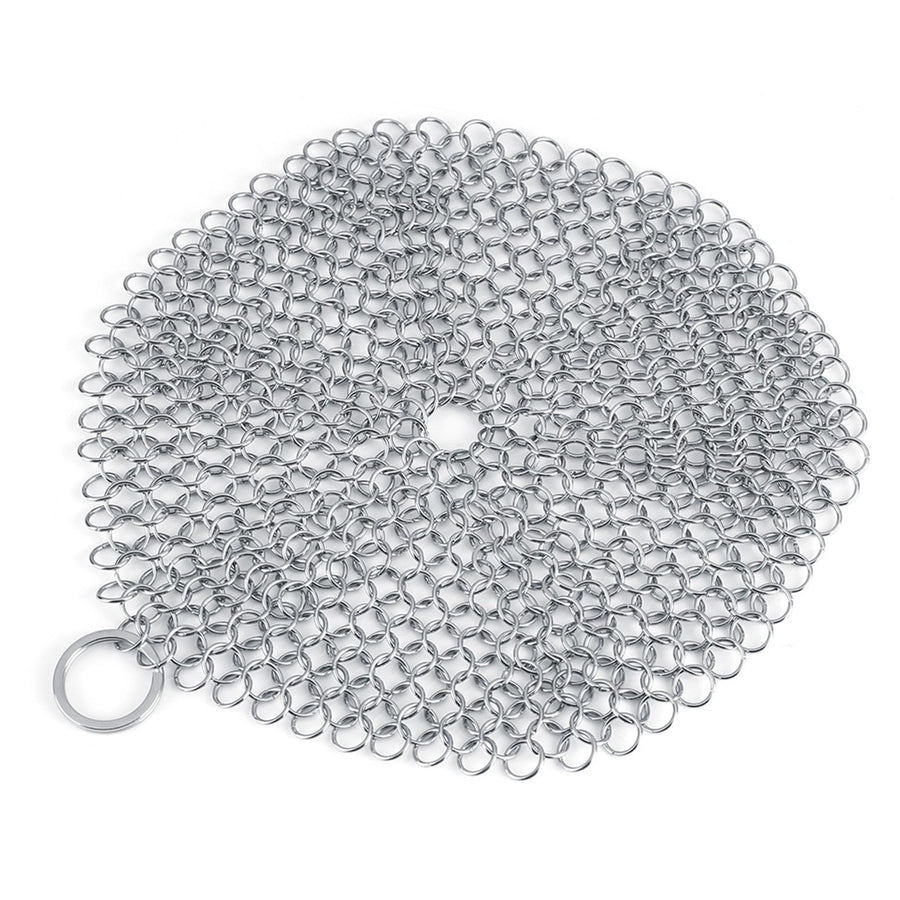 Stainless Steel Chainmail Scrubber Rust Proof Scraper Cleaner for Cast Iron Pan Pot Cookware