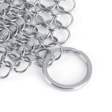 Stainless Steel Chainmail Scrubber Rust Proof Scraper Cleaner for Cast Iron Pan Pot Cookware