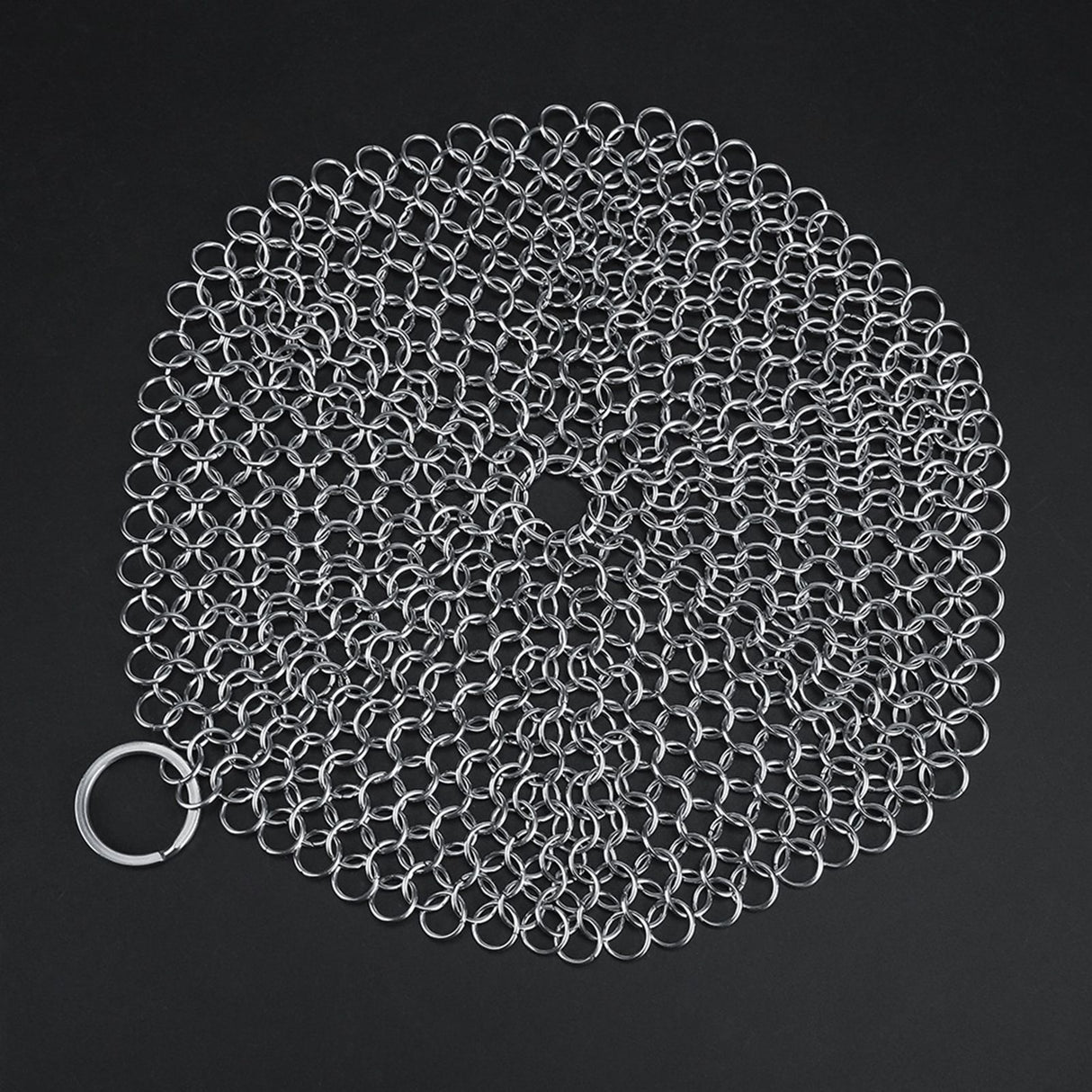Stainless Steel Chainmail Scrubber Rust Proof Scraper Cleaner for Cast Iron Pan Pot Cookware