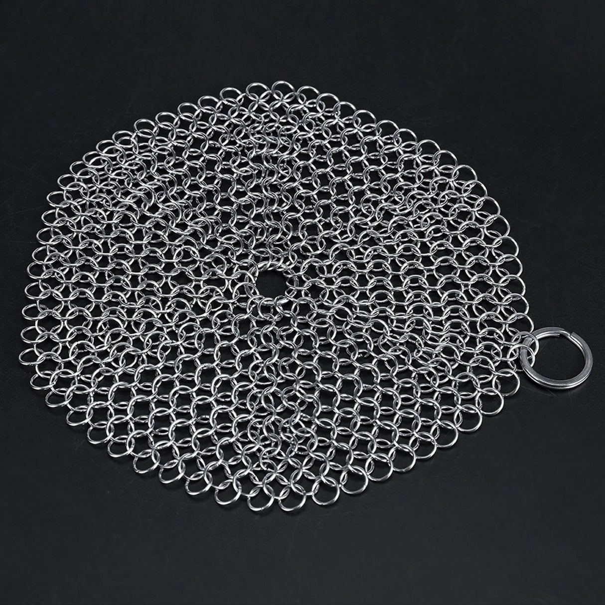 Stainless Steel Chainmail Scrubber Rust Proof Scraper Cleaner for Cast Iron Pan Pot Cookware
