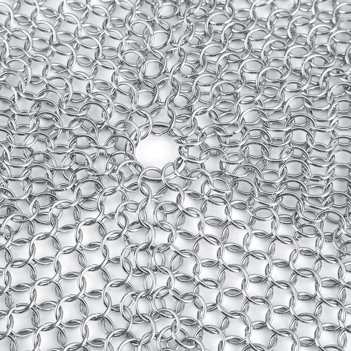 Stainless Steel Chainmail Scrubber Rust Proof Scraper Cleaner for Cast Iron Pan Pot Cookware