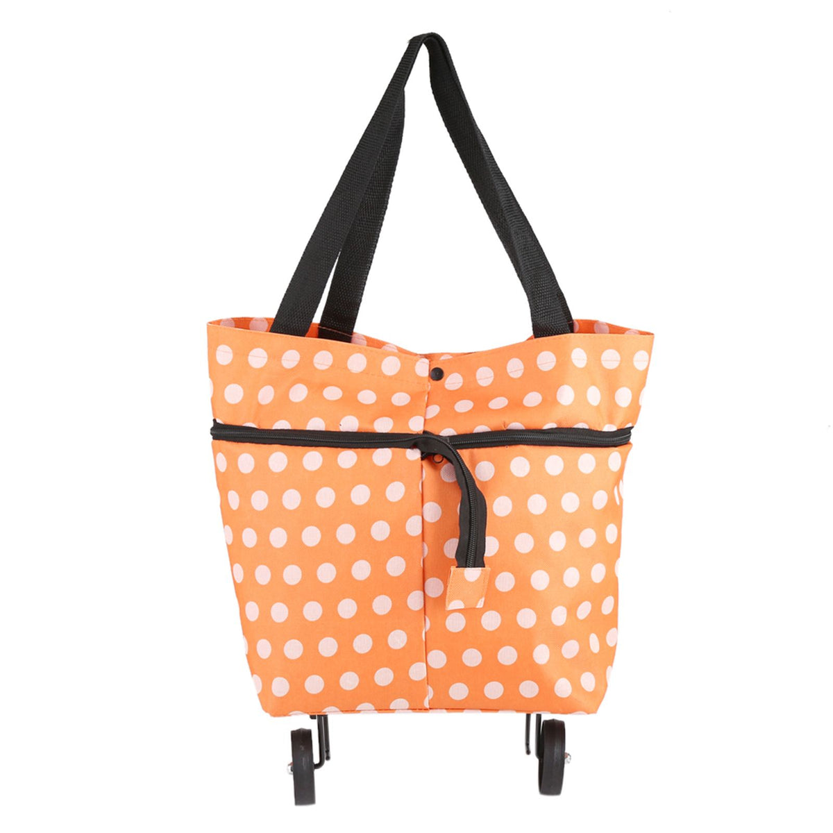Oxford Cloth Material Foldable Dual Purpose Wheel Rolling Shopping Bag