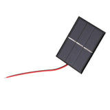 2pcs 0.65W 1.5V Mini Portable Solar Panel DIY Power Module Battery Charger - Rear View
