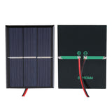 2pcs 0.65W 1.5V Mini Portable Solar Panel DIY Power Module Battery Charger