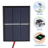 2pcs 0.65W 1.5V Mini Portable Solar Panel DIY Power Module Battery Charger