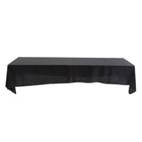 145x320cm Rectangle Tablecloth Table Cover Stain resistant Banquet Wedding Party Decor Black
