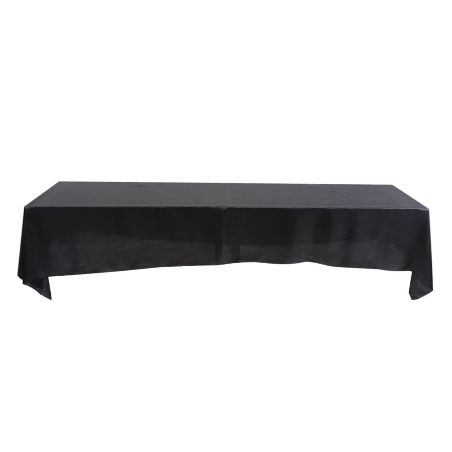 145x320cm Rectangle Tablecloth Table Cover Stain resistant Banquet Wedding Party Decor Black