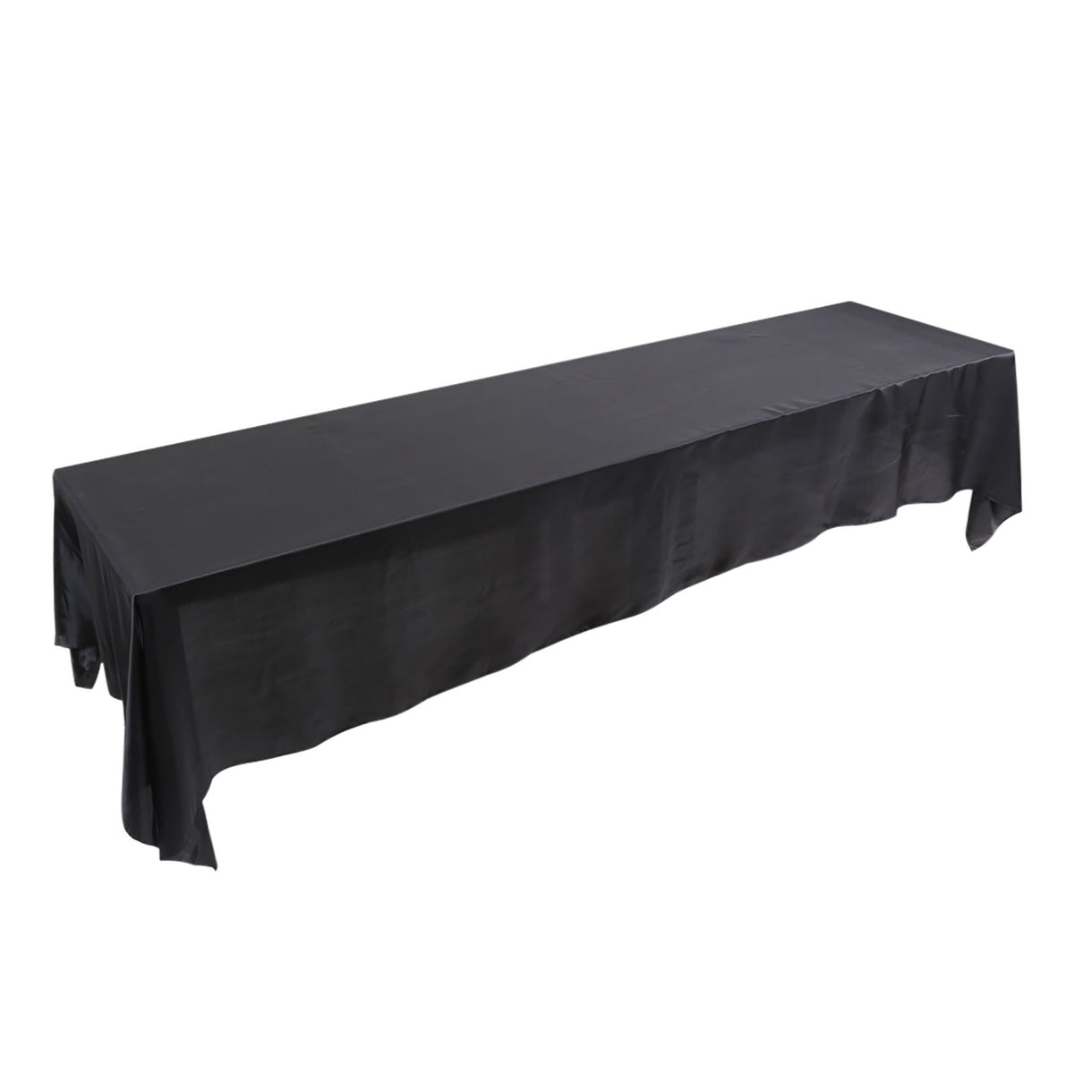 145x320cm Rectangle Tablecloth Table Cover Stain resistant Banquet Wedding Party Decor Black