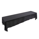 145x320cm Rectangle Tablecloth Table Cover Stain resistant Banquet Wedding Party Decor Black