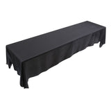 145x320cm Rectangle Tablecloth Table Cover Stain resistant Banquet Wedding Party Decor Black