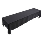 145x320cm Rectangle Tablecloth Table Cover Stain resistant Banquet Wedding Party Decor Black