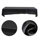 145x320cm Rectangle Tablecloth Table Cover Stain resistant Banquet Wedding Party Decor Black