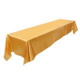 145x320cm Rectangle Tablecloth Table Cover Stain resistant Banquet Wedding Party Decor Gold - 45-Degree Angle
