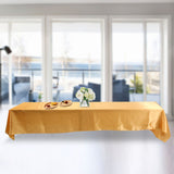 145x320cm Rectangle Tablecloth Table Cover Stain resistant Banquet Wedding Party Decor Gold - Close-Up Angle