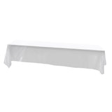 145x320cm Rectangle Tablecloth Table Cover Stain resistant Banquet Wedding Party Decor White
