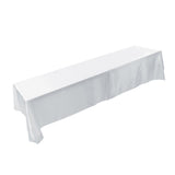 145x320cm Rectangle Tablecloth Table Cover Stain resistant Banquet Wedding Party Decor White - Extra Image