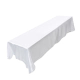 145x320cm Rectangle Tablecloth Table Cover Stain resistant Banquet Wedding Party Decor White