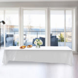 145x320cm Rectangle Tablecloth Table Cover Stain resistant Banquet Wedding Party Decor White