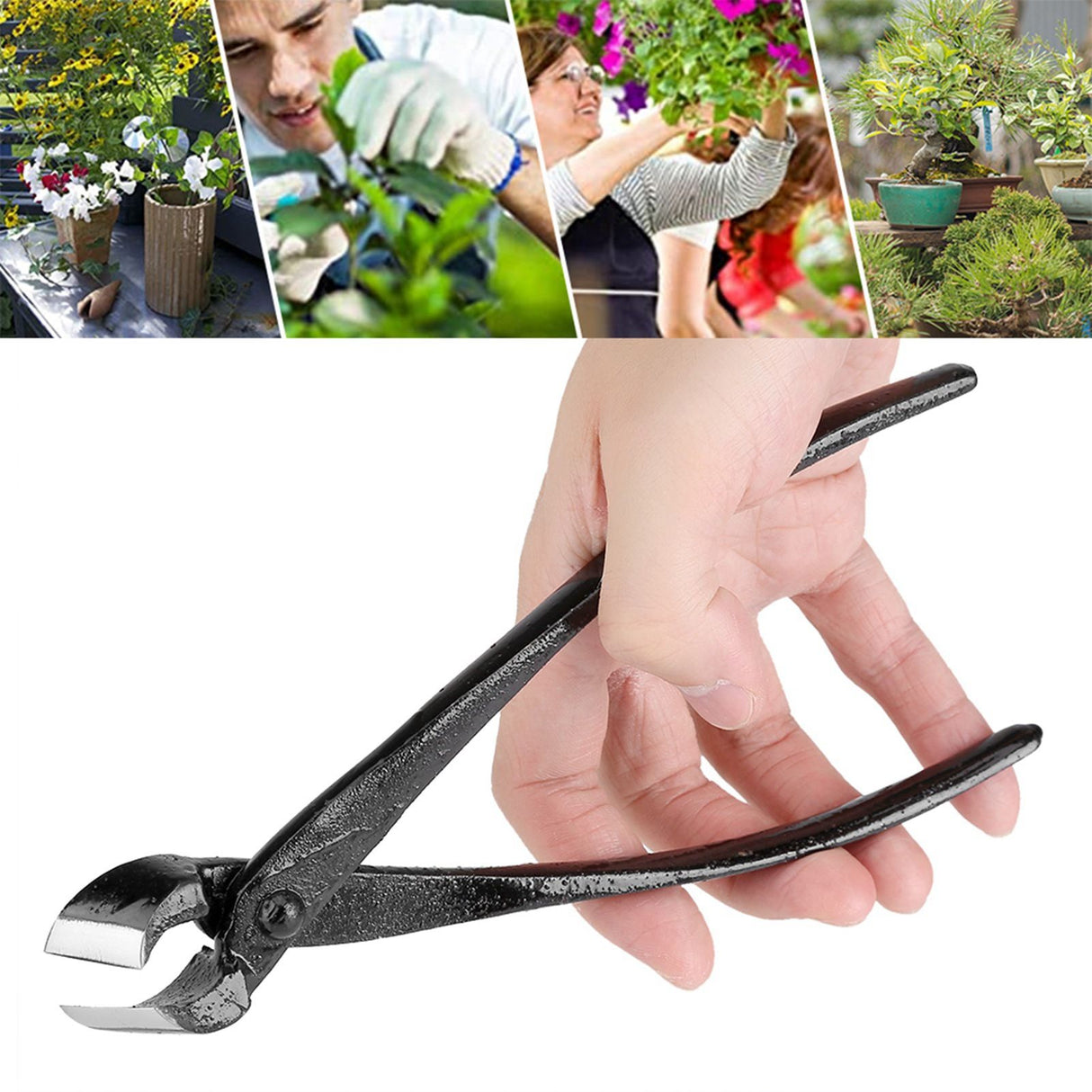 205mm Professional Garden Branch Cutter Beginner Bonsai Tools Zinc Alloy Round Edge
