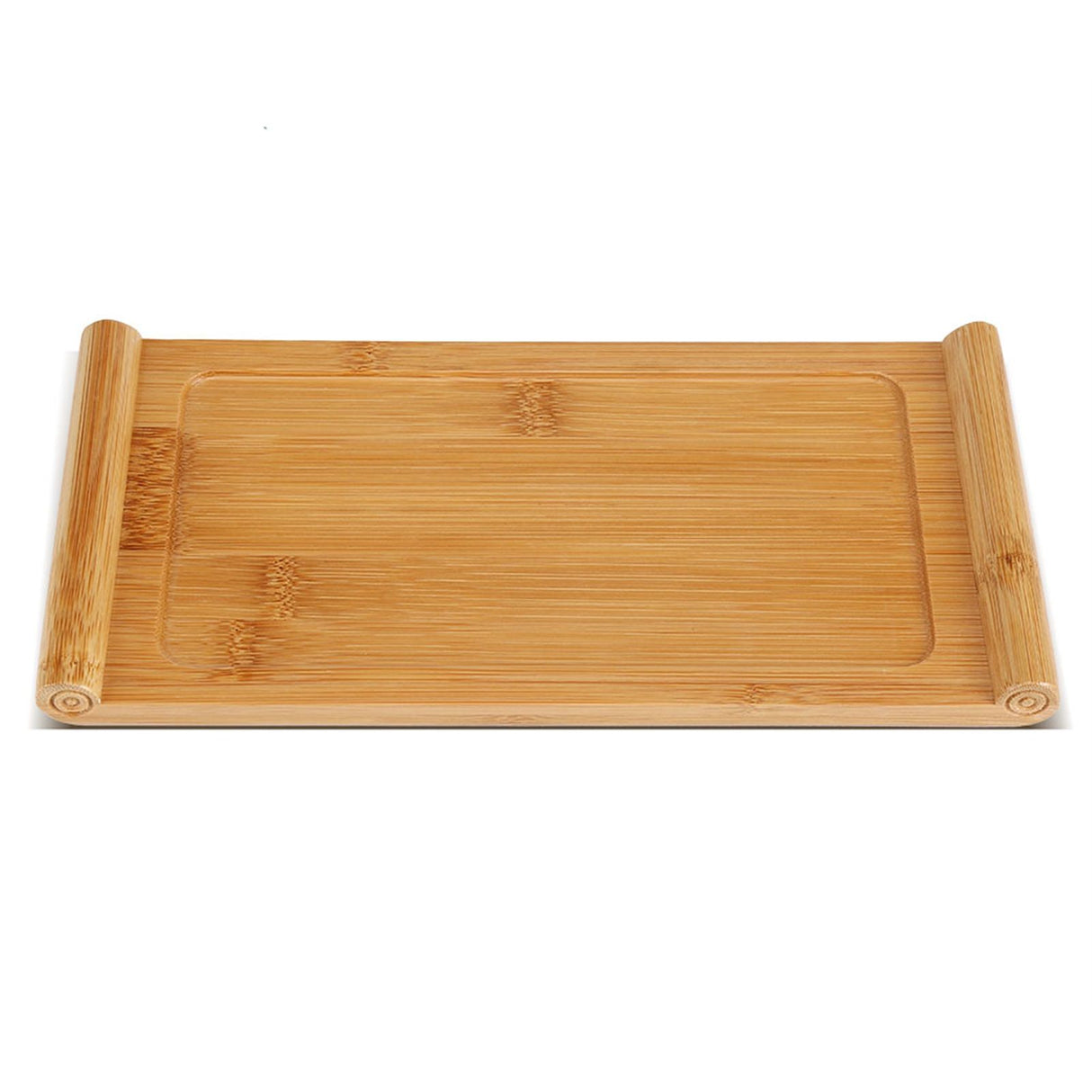 Bamboo Tea Tray Cup Plate Food Dessert Serving Tray Kung Fu Tea Accessory