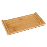 Bamboo Tea Tray Cup Plate Food Dessert Serving Tray Kung Fu Tea Accessory - Side View