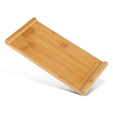Bamboo Tea Tray Cup Plate Food Dessert Serving Tray Kung Fu Tea Accessory - Top-Down View