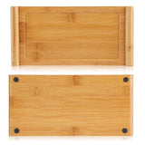 Bamboo Tea Tray Cup Plate Food Dessert Serving Tray Kung Fu Tea Accessory