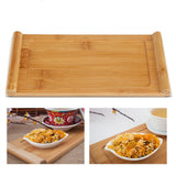 Bamboo Tea Tray Cup Plate Food Dessert Serving Tray Kung Fu Tea Accessory - Extra Image