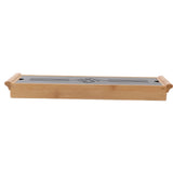 Bamboo Tea Tray Cup Plate Traditional Chinese Style Serving Tray Kung Fu Tea Accessory - Rear View