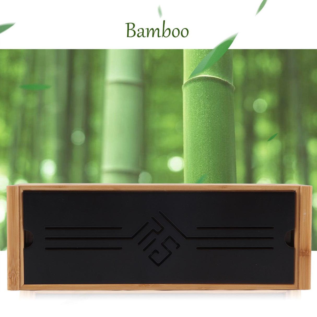 Bamboo Tea Tray Cup Plate Traditional Chinese Style Serving Tray Kung Fu Tea Accessory