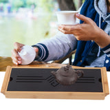 Bamboo Tea Tray Cup Plate Traditional Chinese Style Serving Tray Kung Fu Tea Accessory