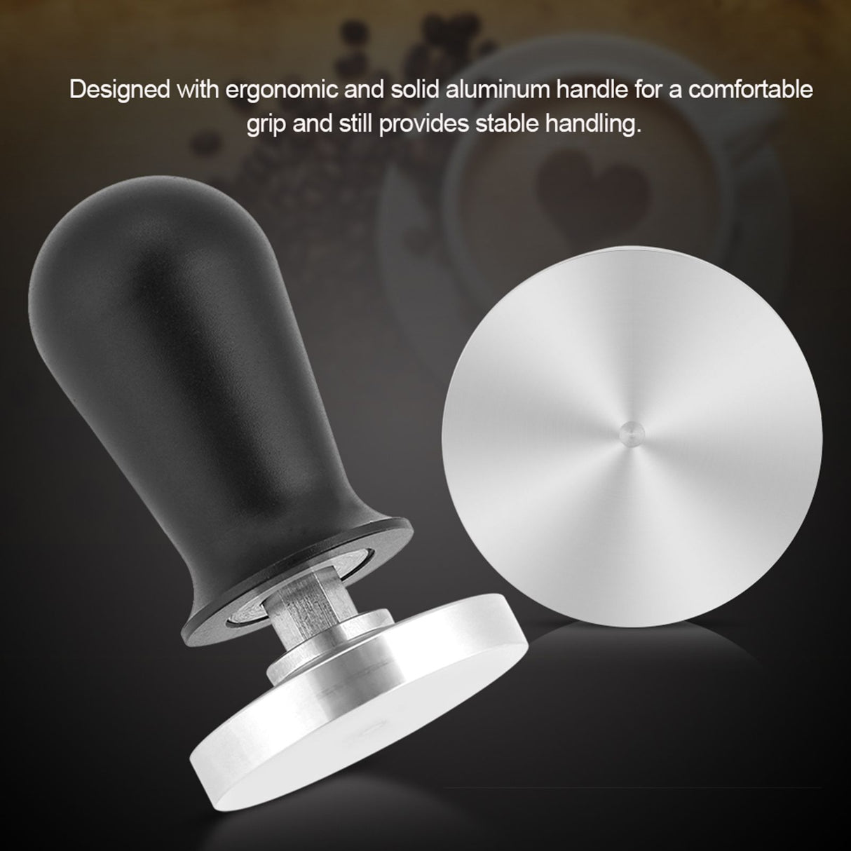 58mm/51mm Stainless Steel Coffee Tamper Flat Base Espresso Beans Press Tool 51mm