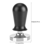 58mm/51mm Stainless Steel Coffee Tamper Flat Base Espresso Beans Press Tool 51mm - Extra Image