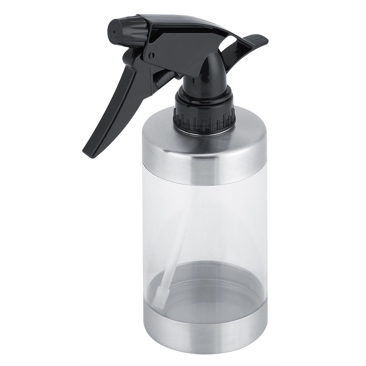 Stainless Steel&Acrylic Transparent Water Spray Bottle Trigger Sprinkle Plant Watering Can Pot