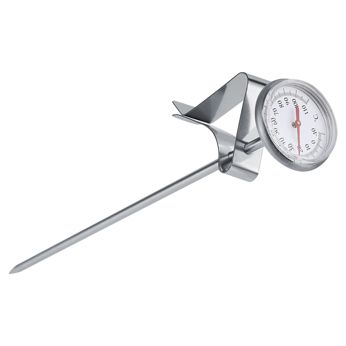Stainless Steel Milk Thermometer -10~110℃ Easy to Clean Coffee Frothing Accessories
