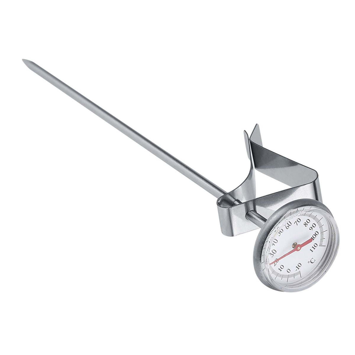 Stainless Steel Milk Thermometer -10~110℃ Easy to Clean Coffee Frothing Accessories