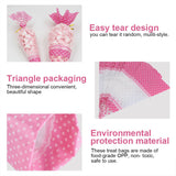 50 Piece Clear Cone Shaped Treat Popcorn Bags Treat Bags Cellophane Candy Bags with Twist Ties